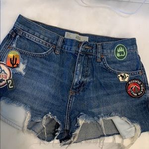 Topshop jean shorts